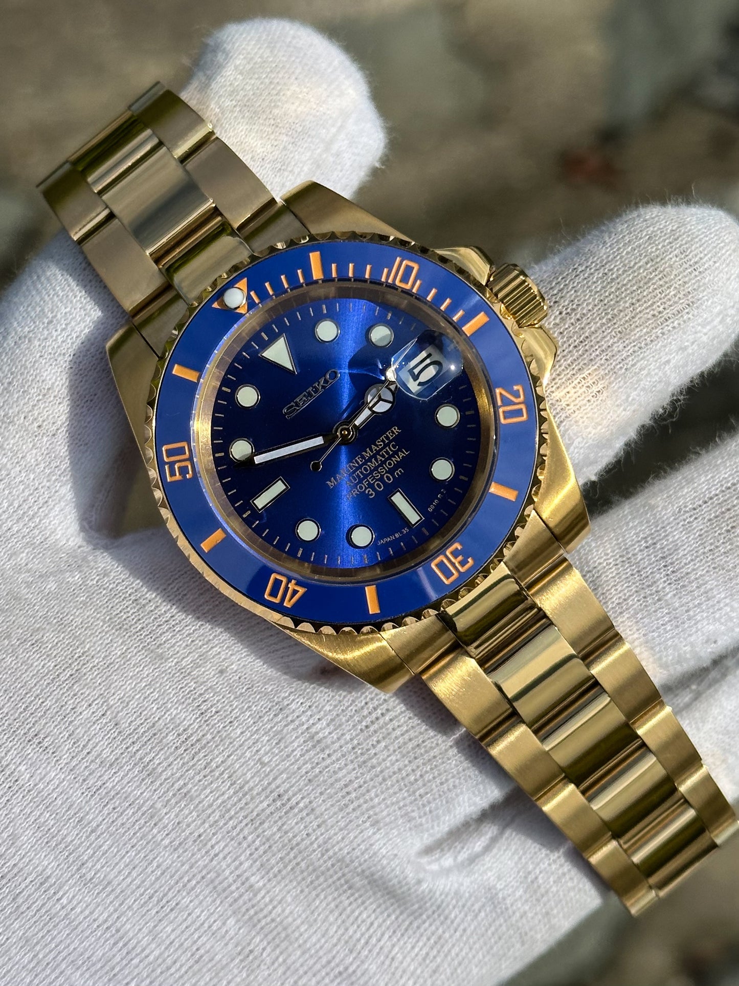 Gold "Blue Dial" Submariner Mod