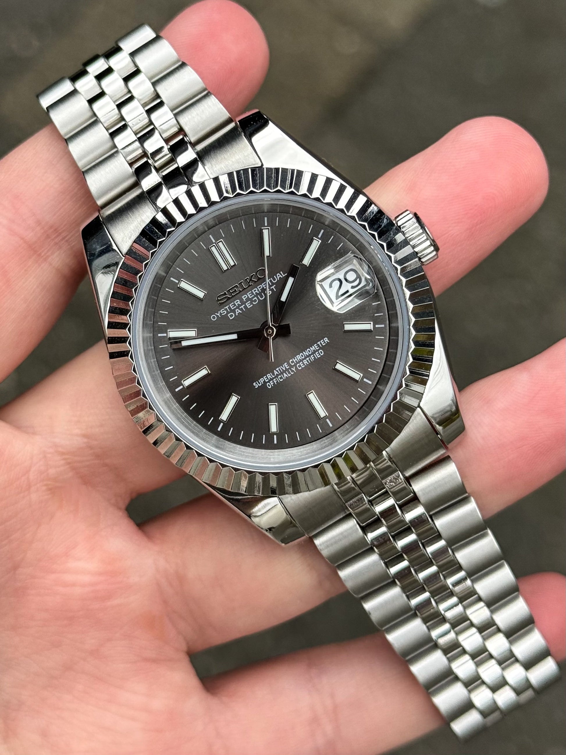 ’Rhodium’ Datejust Mod