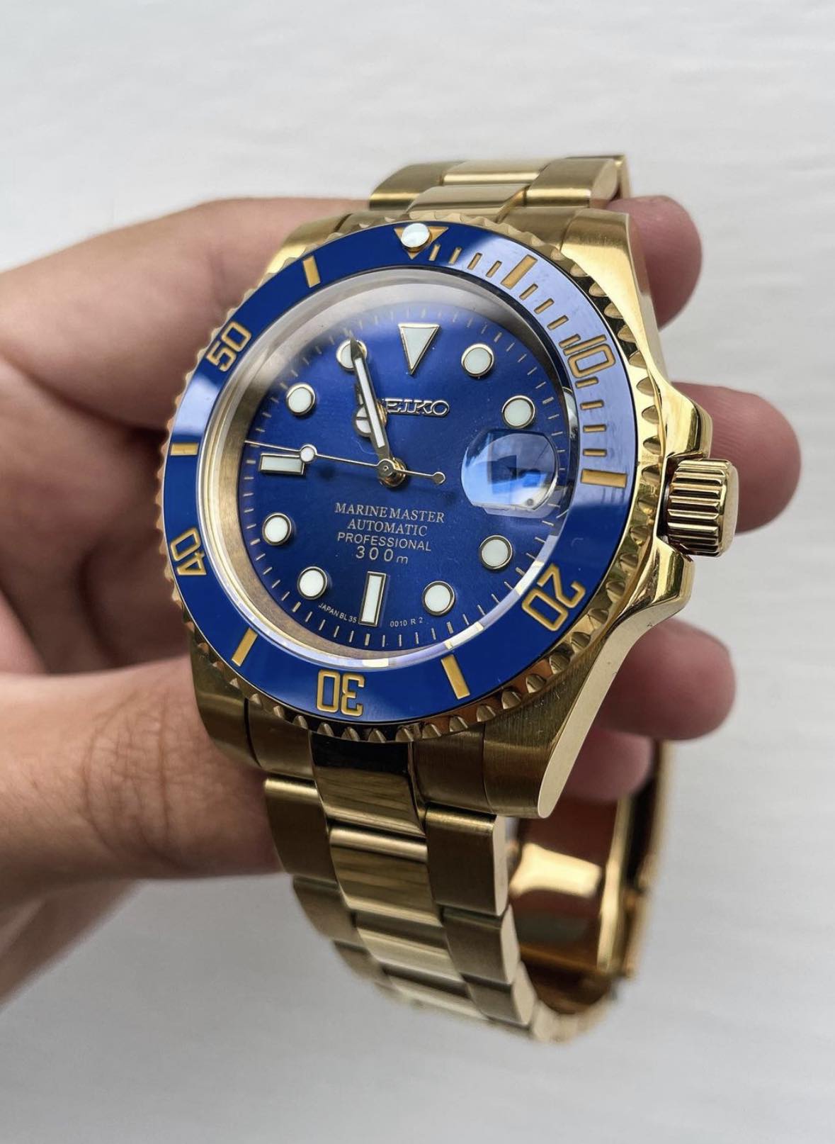 Gold "Blue Dial" Submariner Mod
