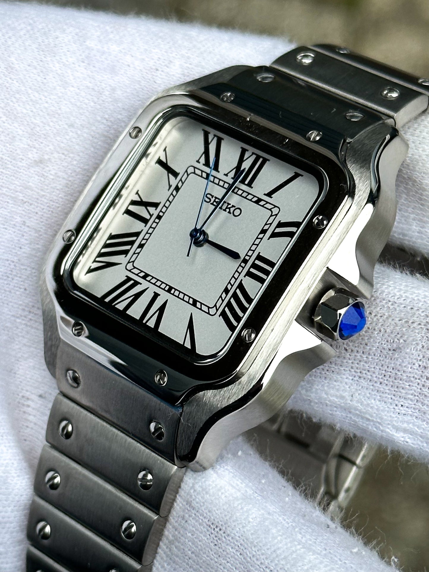 "White Dial" Santos Mod