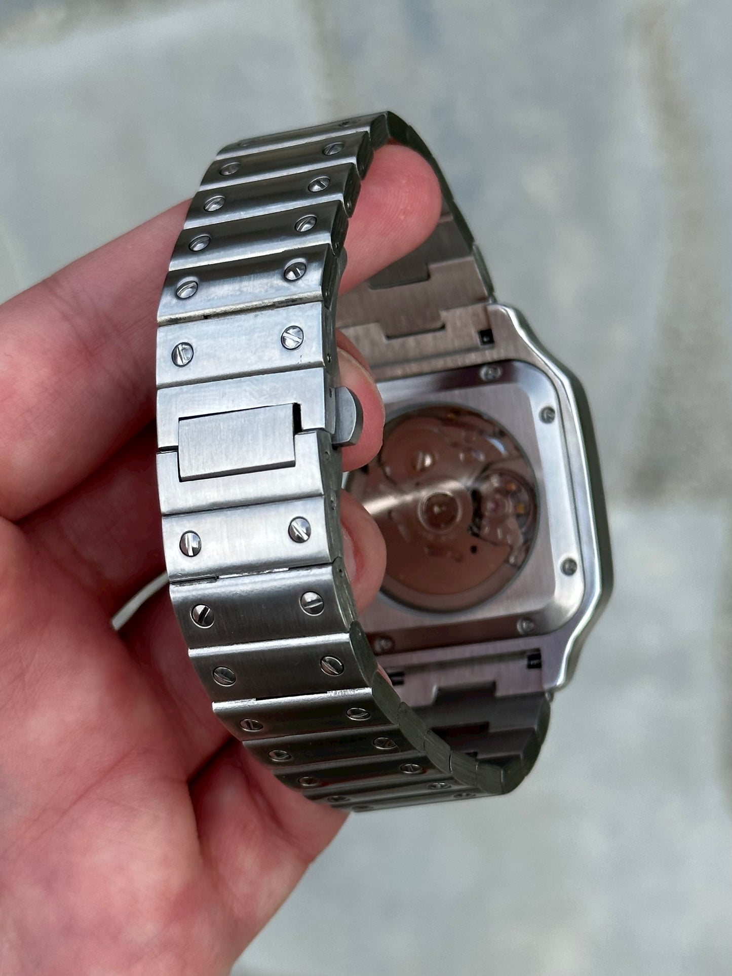 "Blue Dial" Santos Mod
