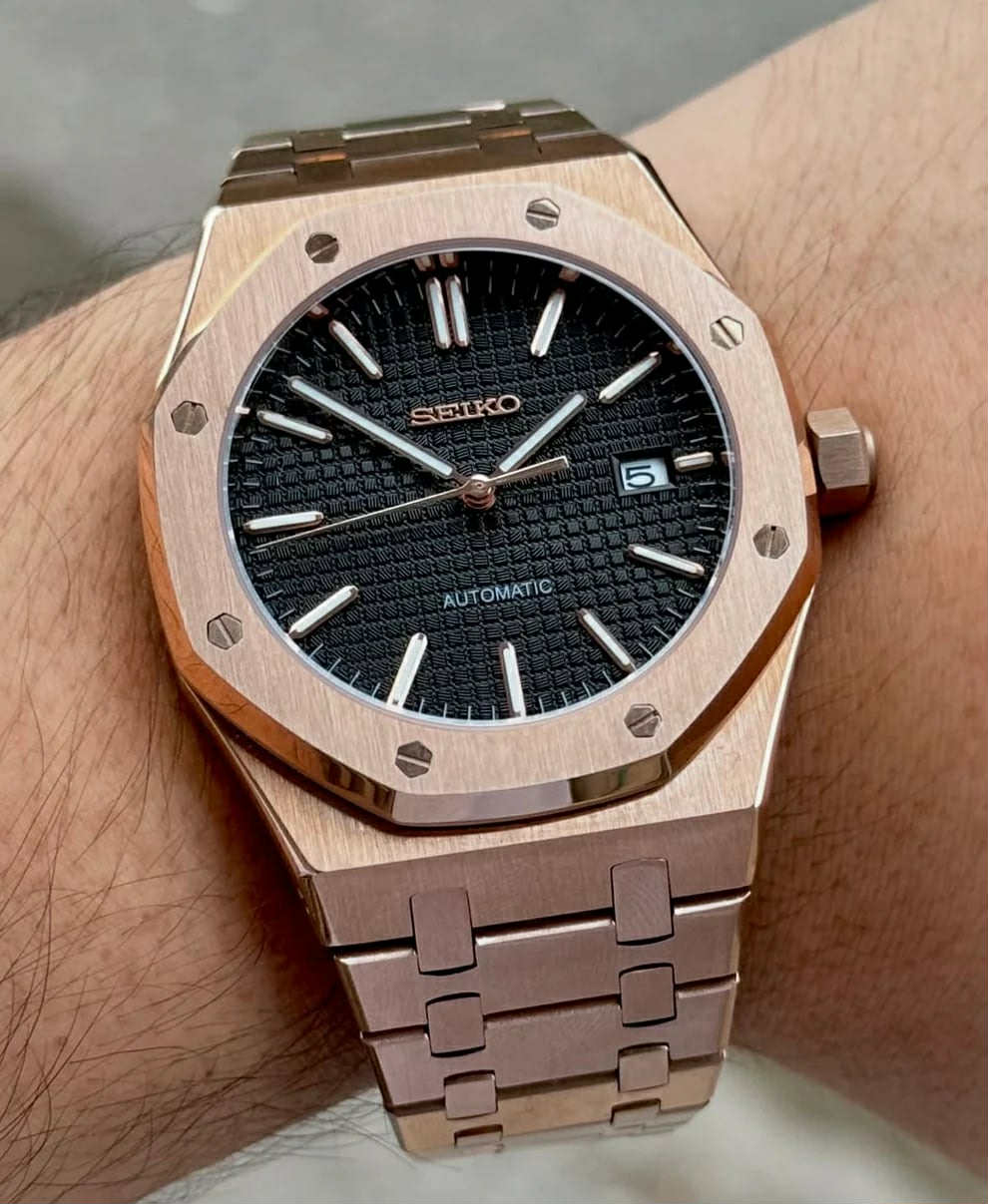 Rosegold "Black Dial" Royal Oak Mod
