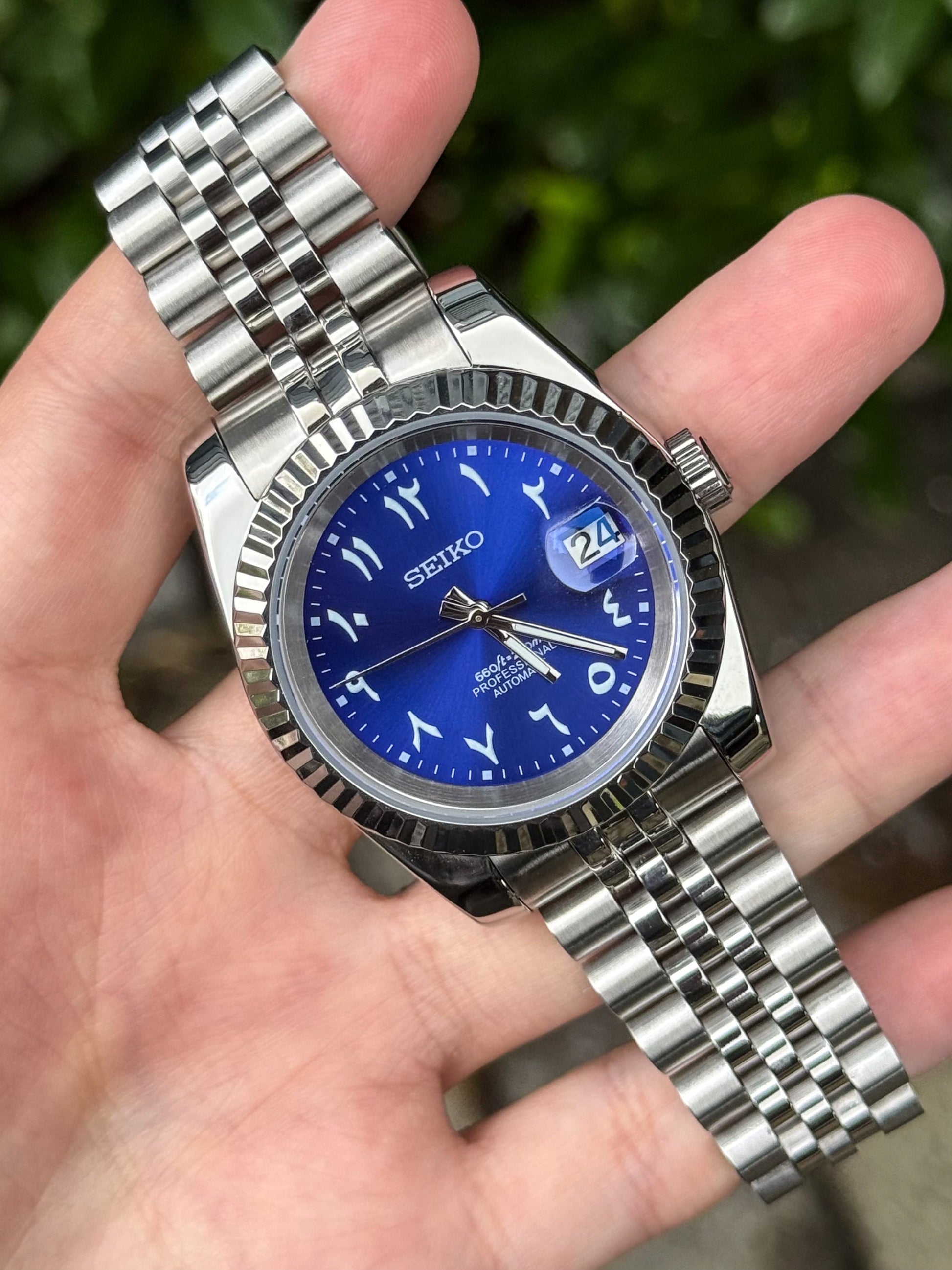 ’Blue Arabic’ Datejust Mod