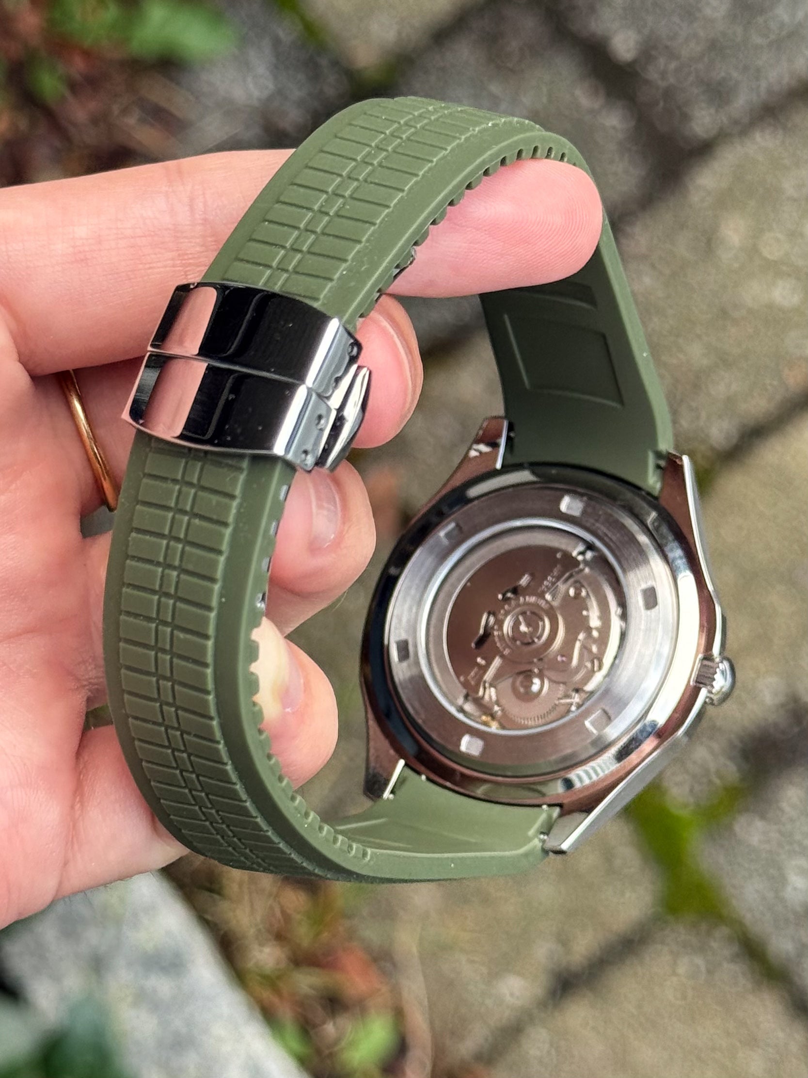 (På lager) ’Green Dial’ Aquanaut Mod