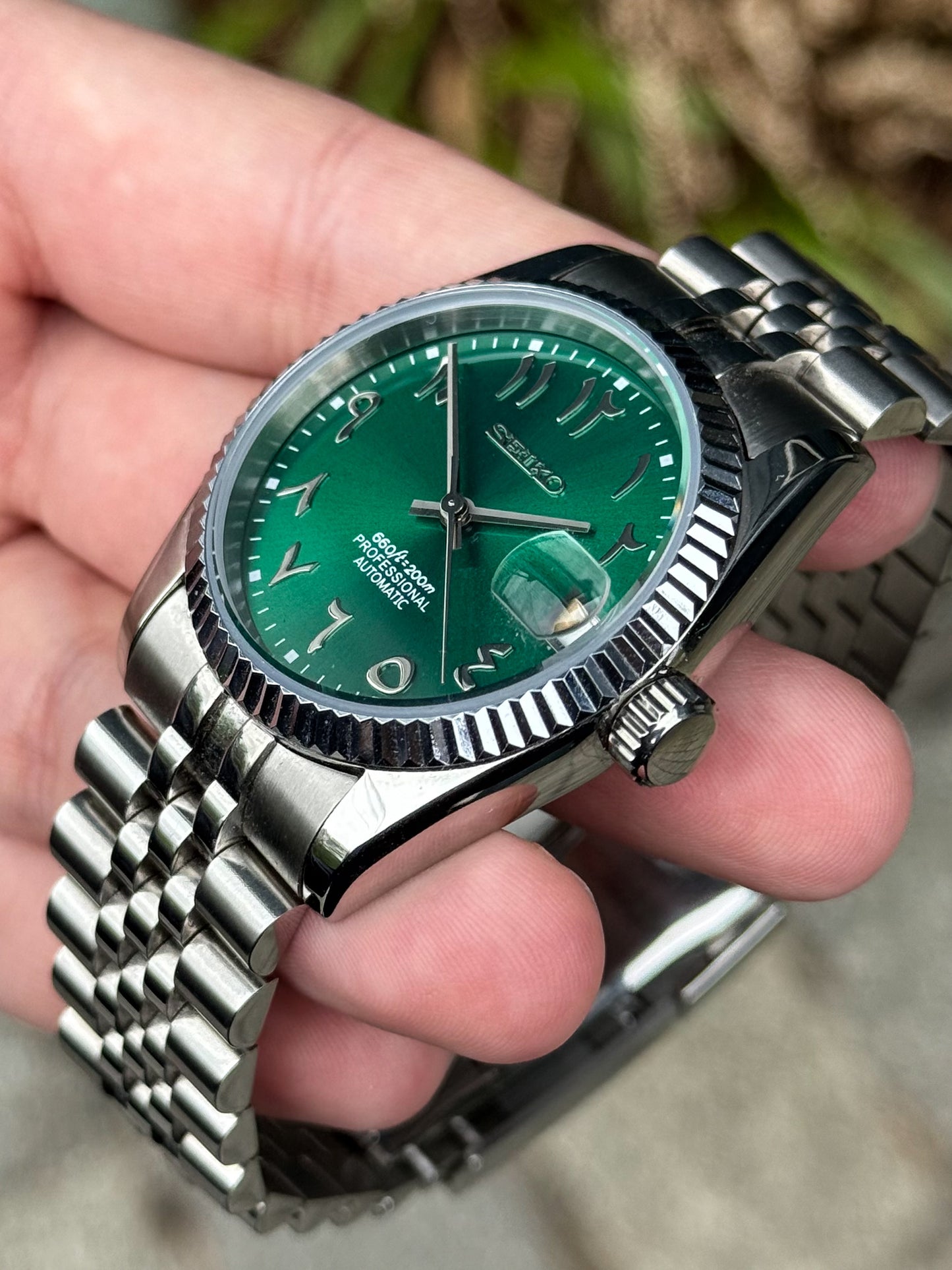 Datejust "Green Arabic" Mod