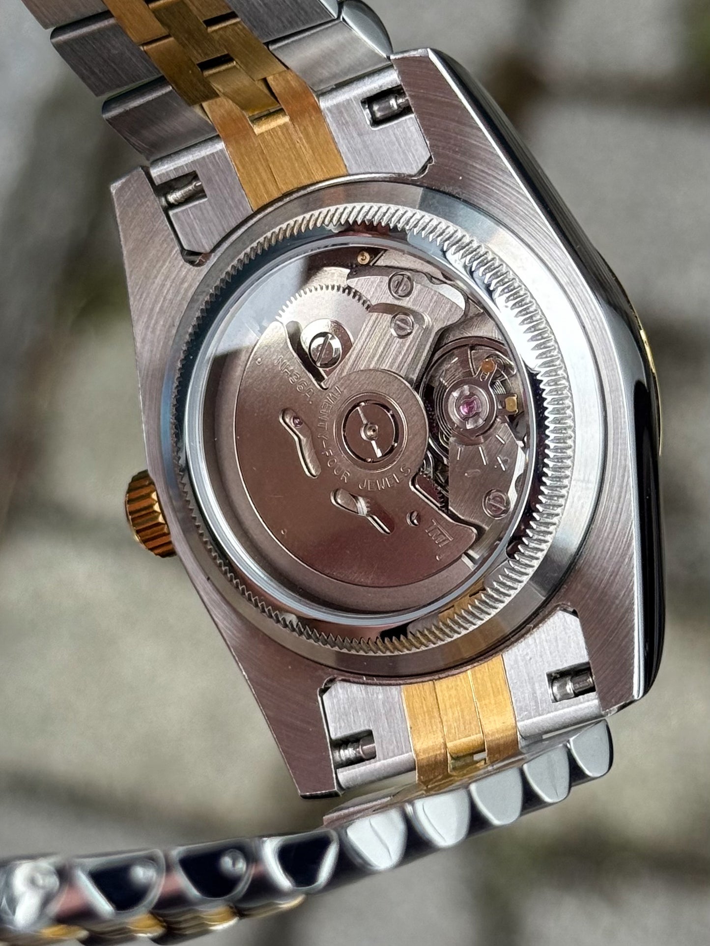 (På lager) Two Tone Datejust "Black Dial" 36mm Mod