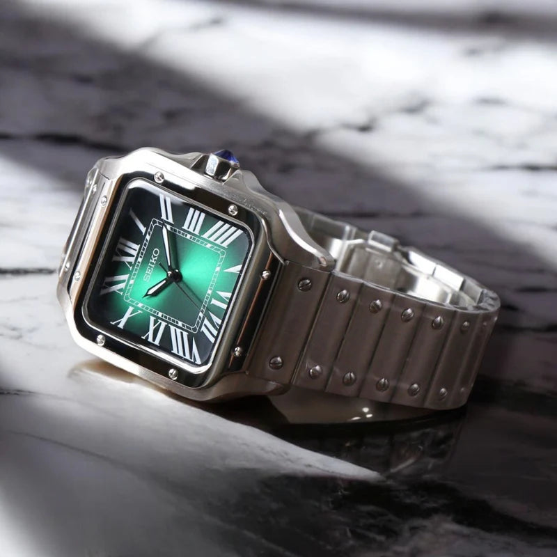 "Green Dial" Santos Mod