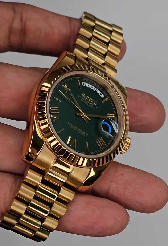 Gold "Money Green" Day-Date Mod