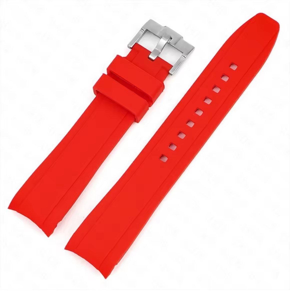 20mm Red Rubber Strap