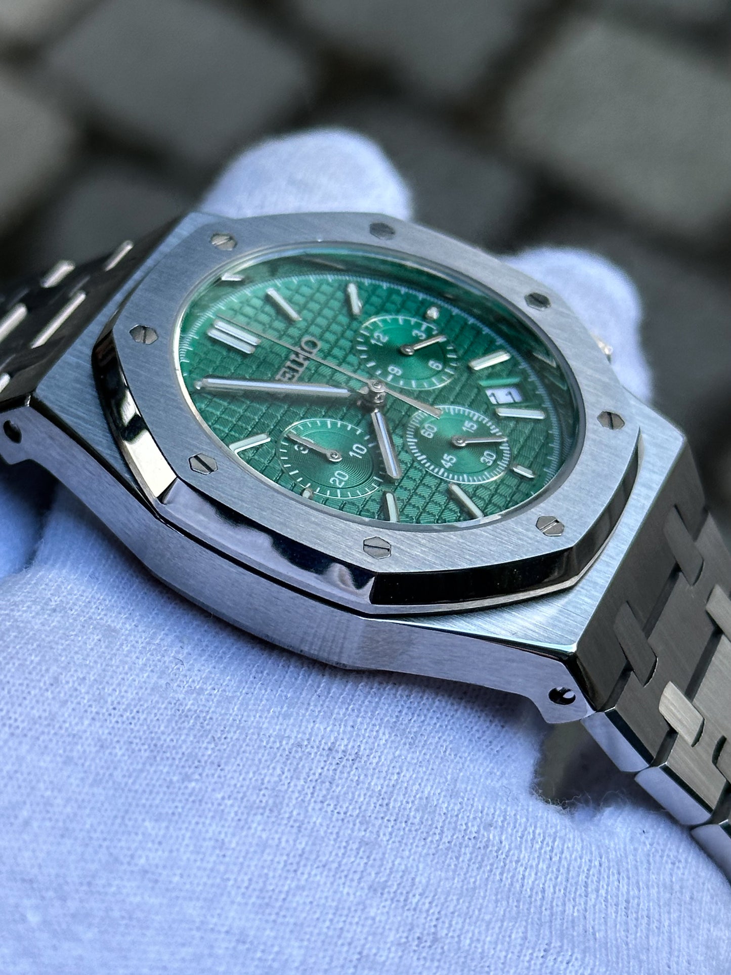 "Emerald" Royal Oak Chronograph Mod