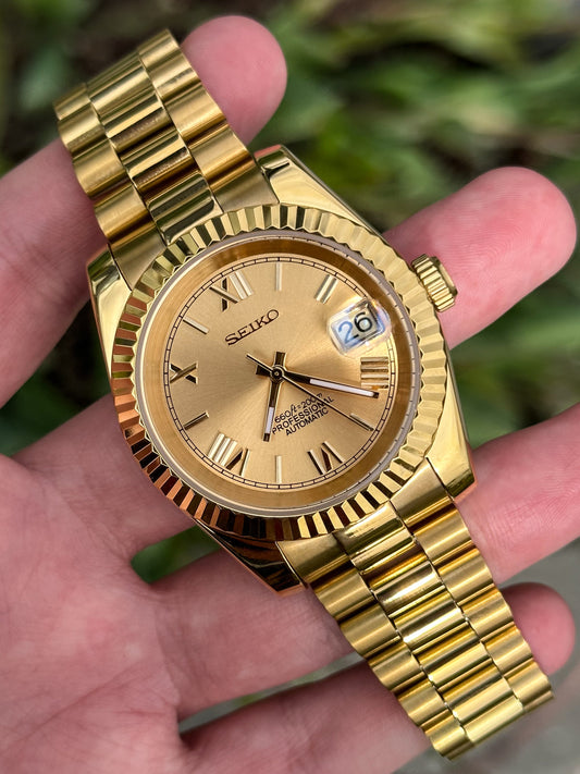 Gold "Roman Dial" President Mod