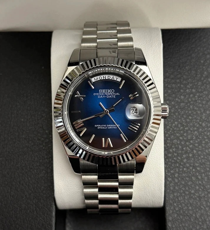 "Deep Blue" Day-Date Mod