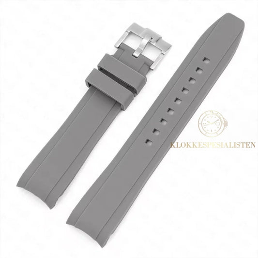 20mm Grå Curved Gummireim