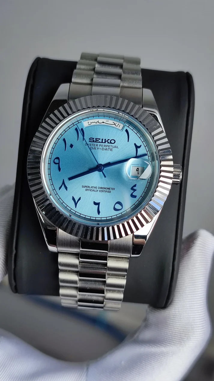 "Platinum Arabic" Day-Date Mod