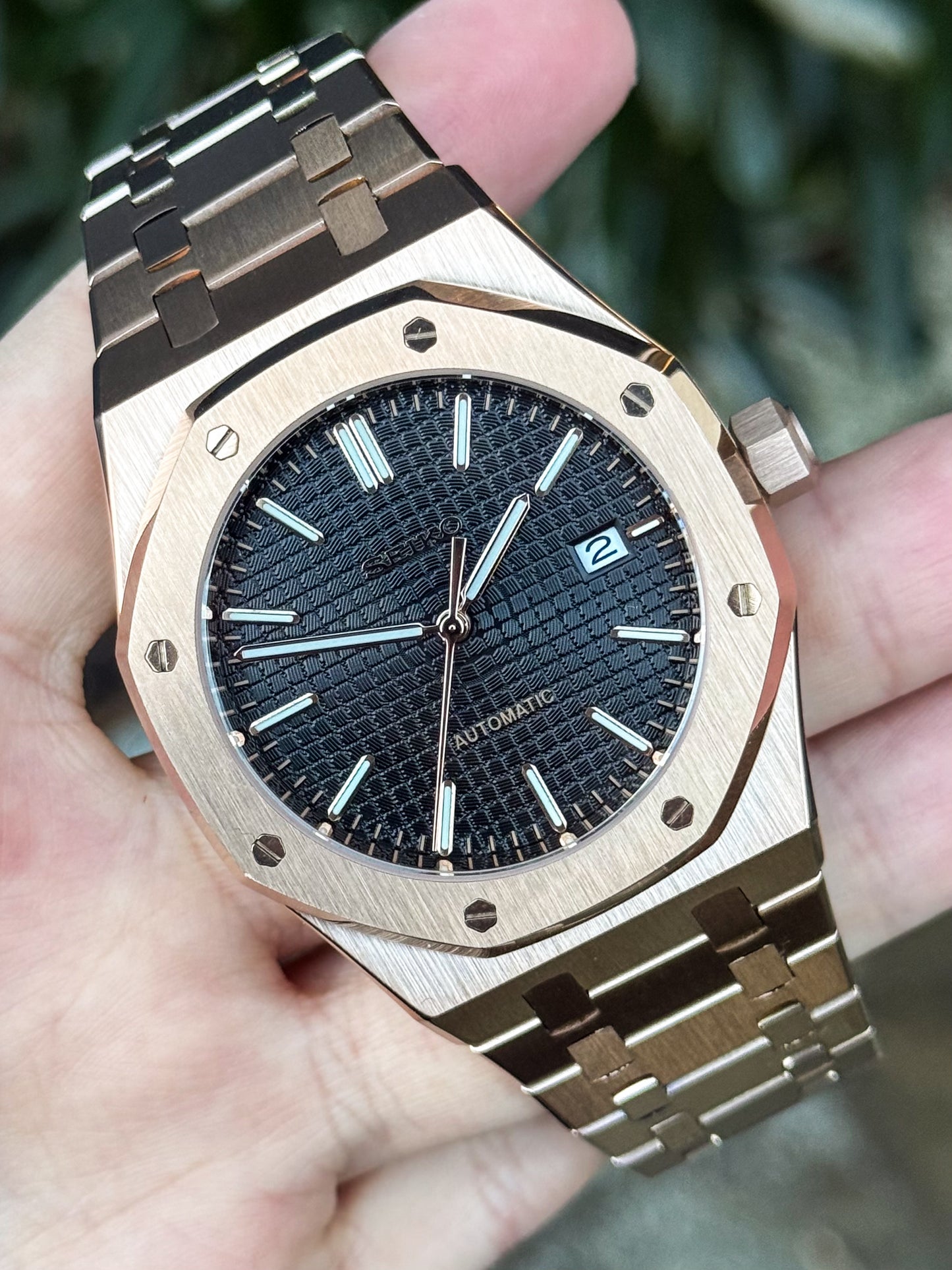 Rosegold "Black Dial" Royal Oak Mod