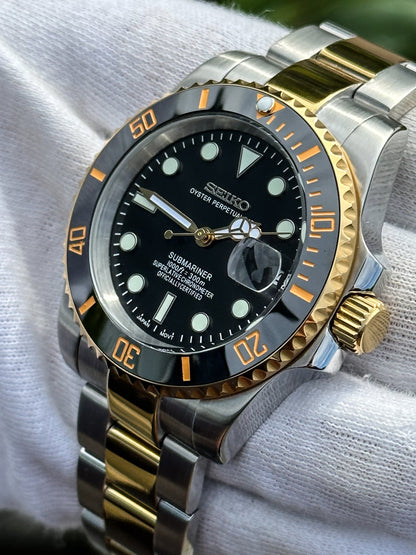 "Black &amp; Gold" Two Tone Submariner Mod