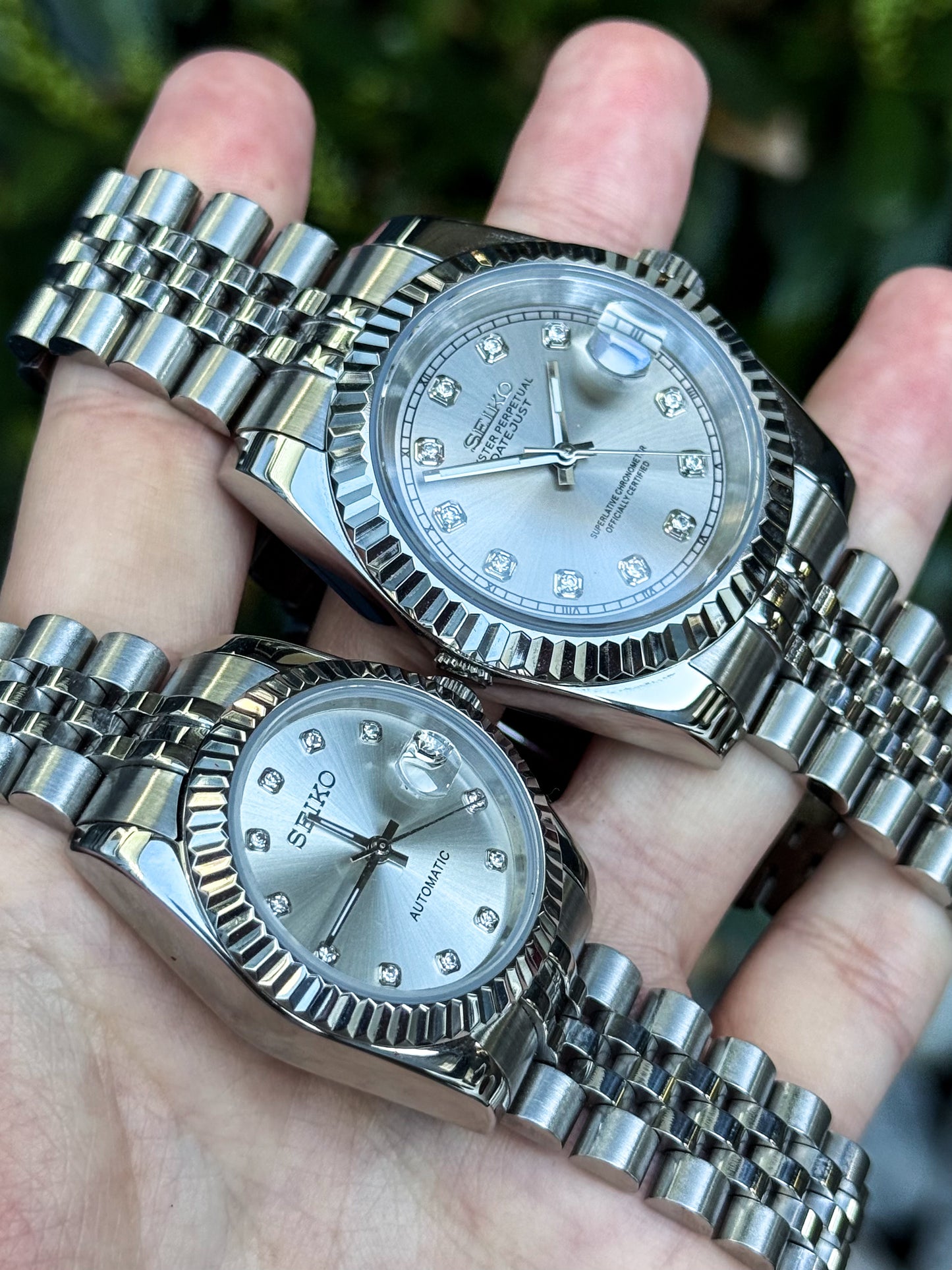 KLOKKESETT - "His & Hers" Diamond Datejust Mod
