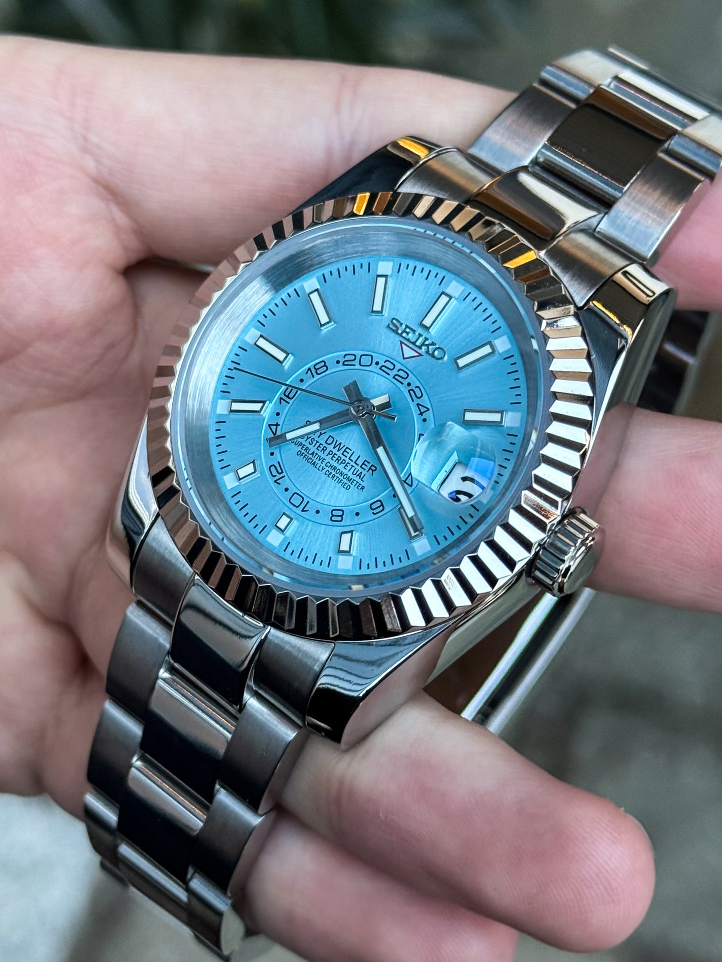 "Ice Blue" Sky Dweller Mod