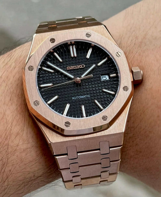 Rosegold "Black Dial" Royal Oak Mod