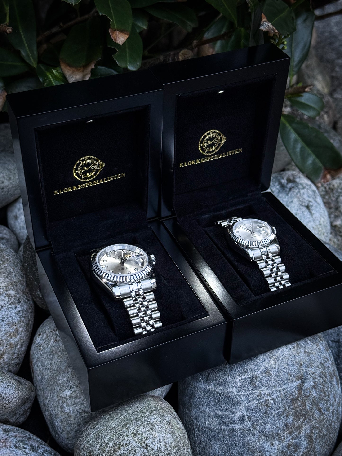 KLOKKESETT - "His & Hers" Diamond Datejust Mod