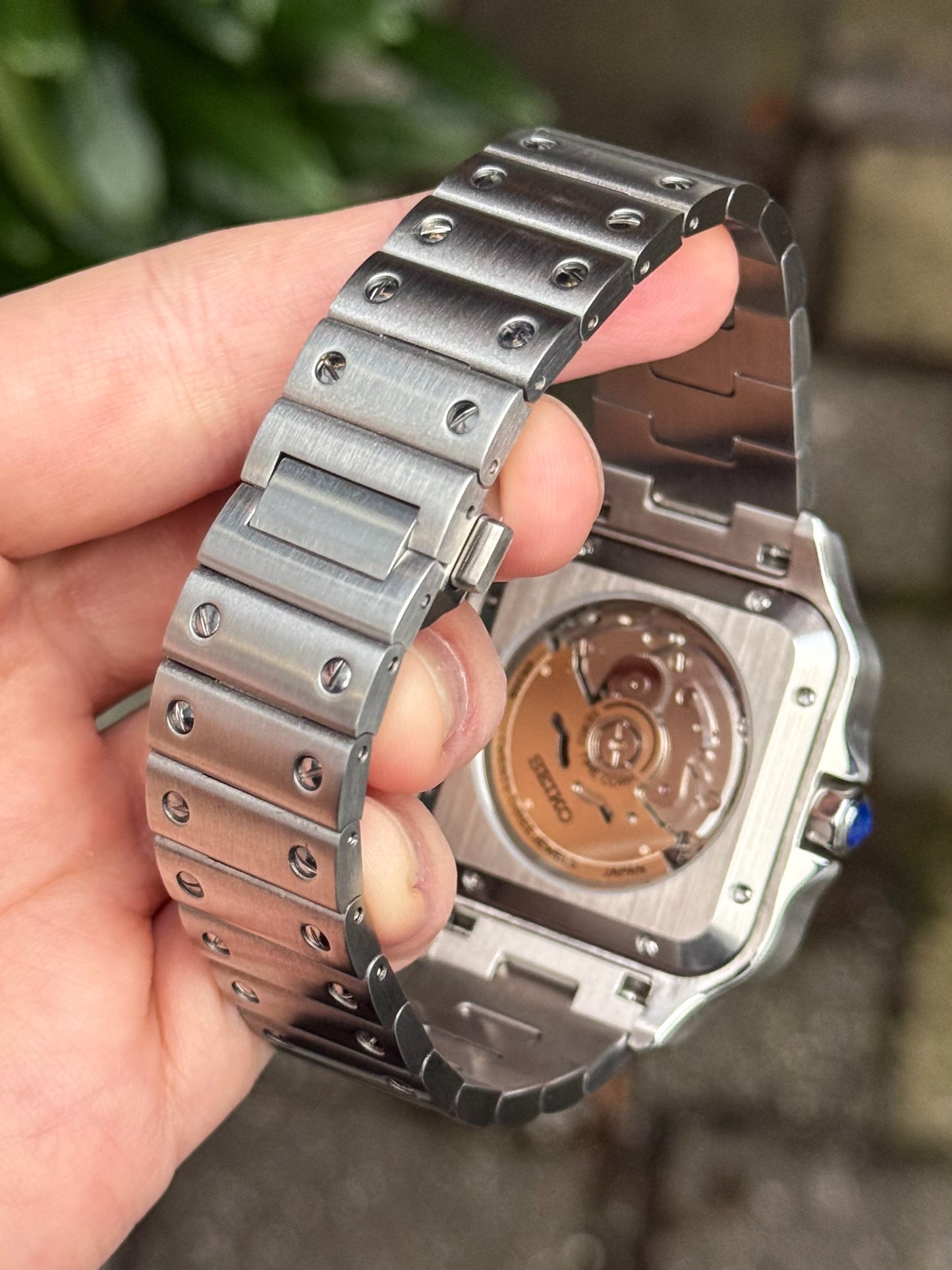 "White Dial" Santos Mod