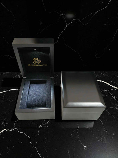 Eksklusiv gaveboks med LED-lys Jet black