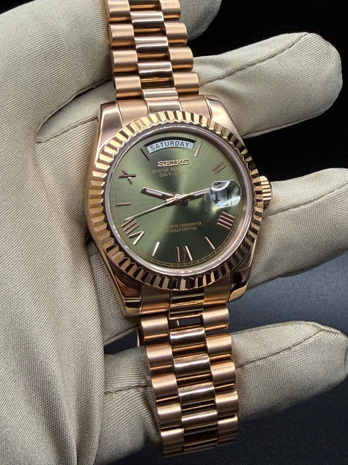 Rosegold "Olive Dial" Day-Date Mod