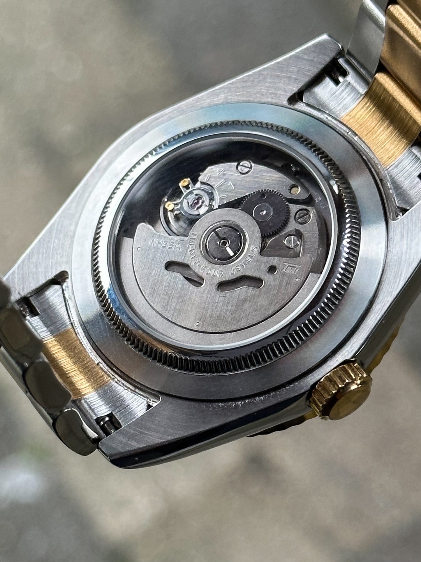 Two Tone "Black Dial" Sky Dweller Mod