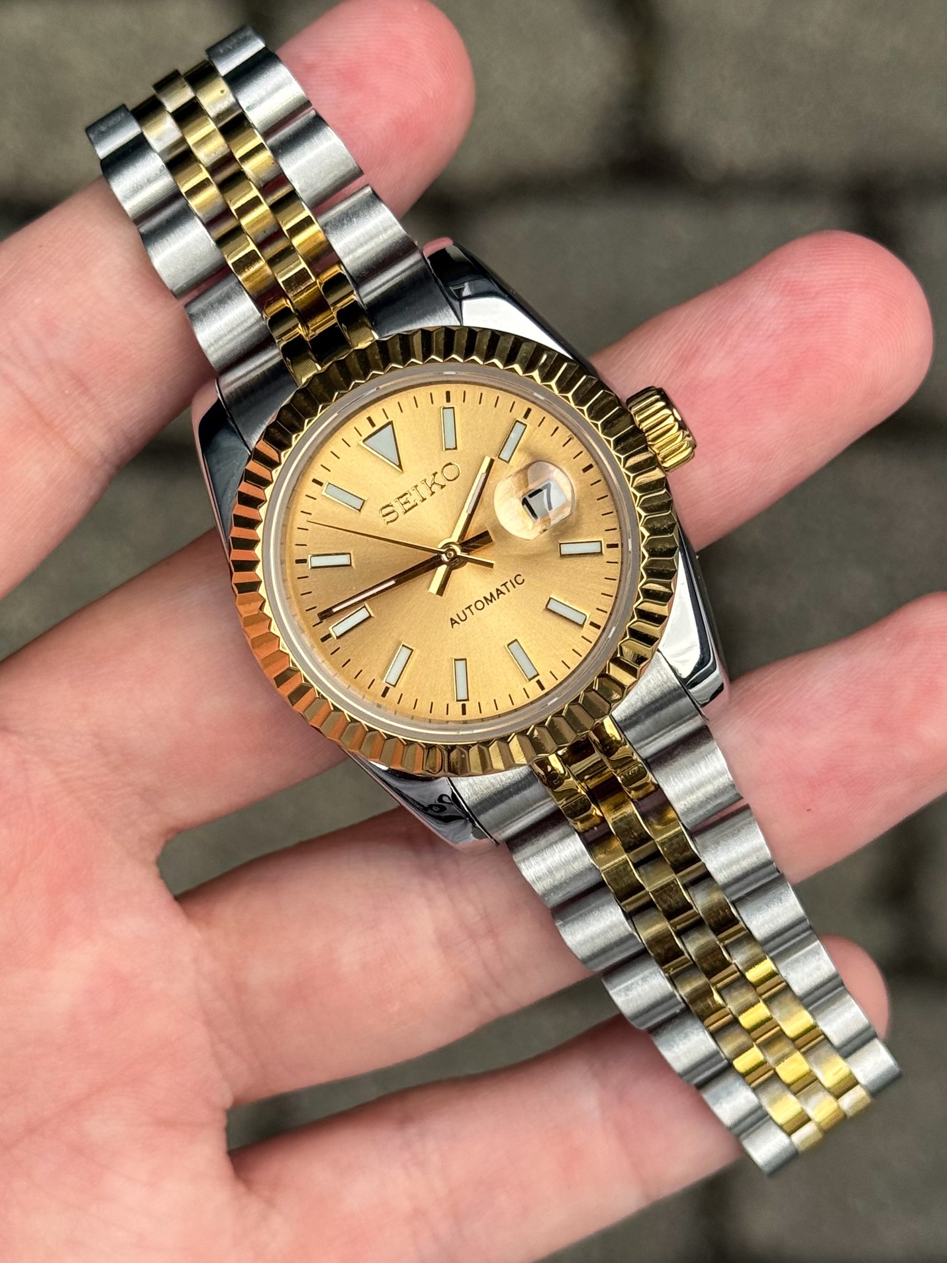 (På lager) Two Tone ’Champagne Dial’ Datejust Ladies 31mm Mod