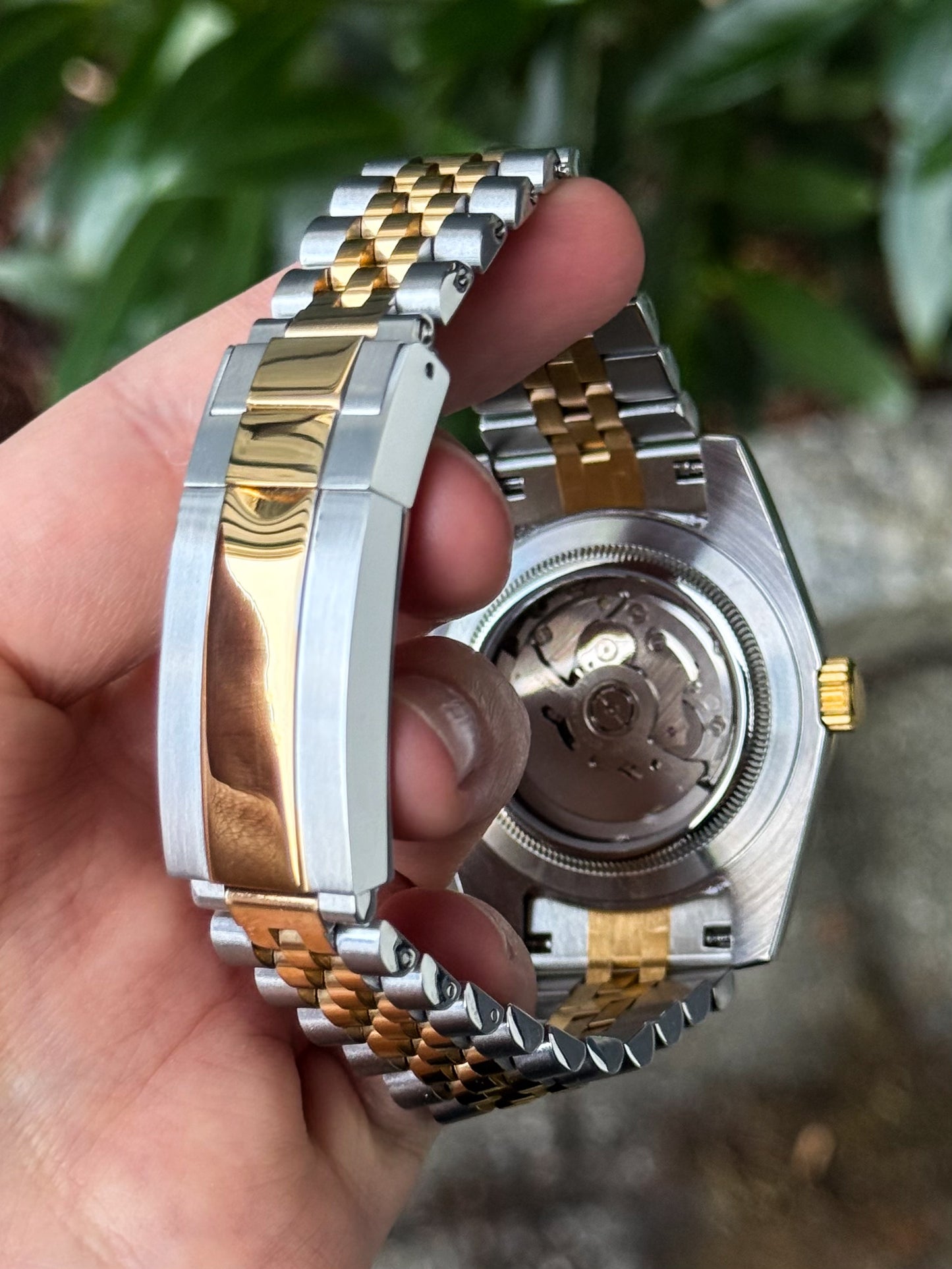 Two Tone "Black Dial" Sky Dweller Mod