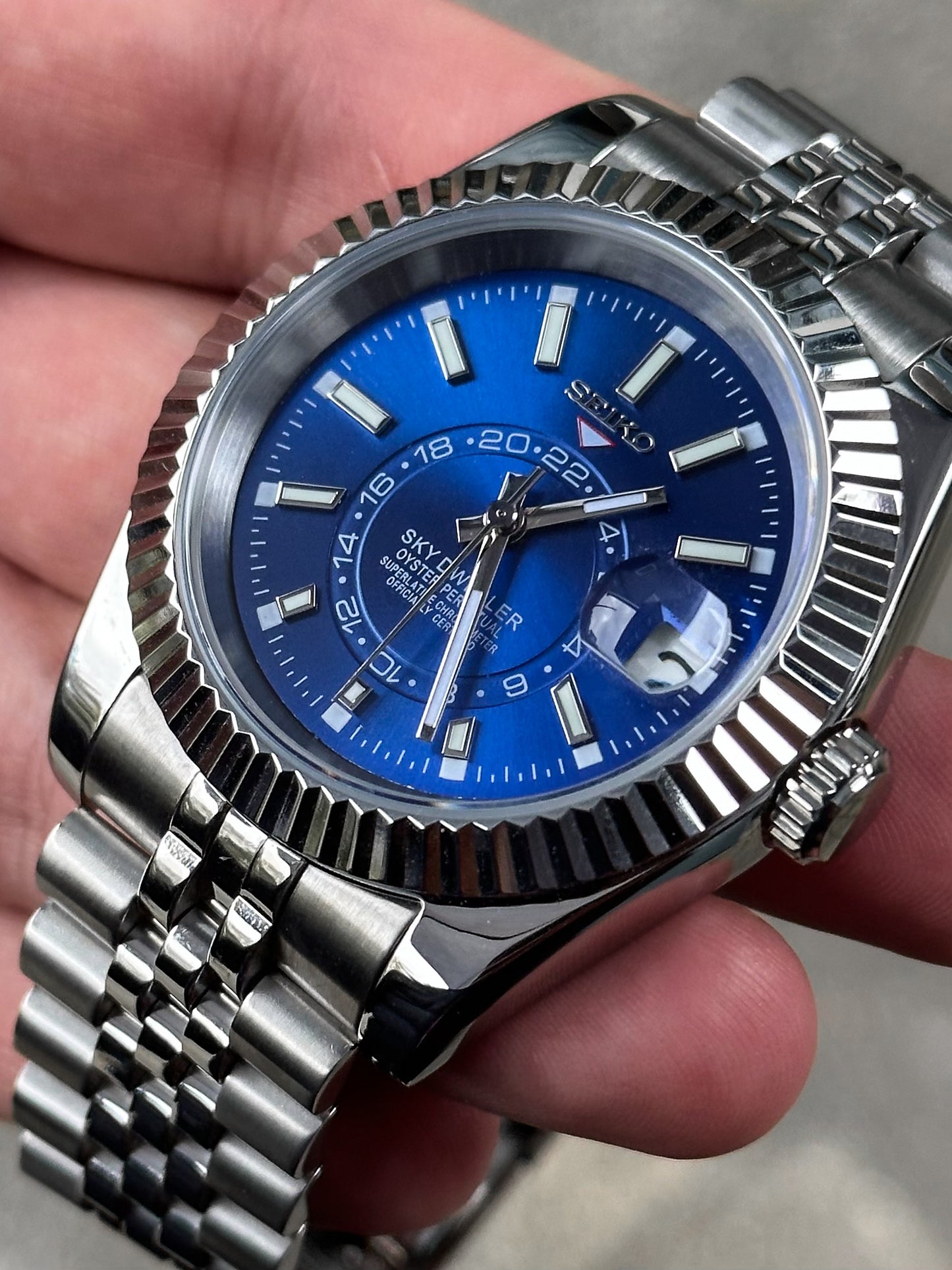 "Blue Dial" Sky Dweller Mod