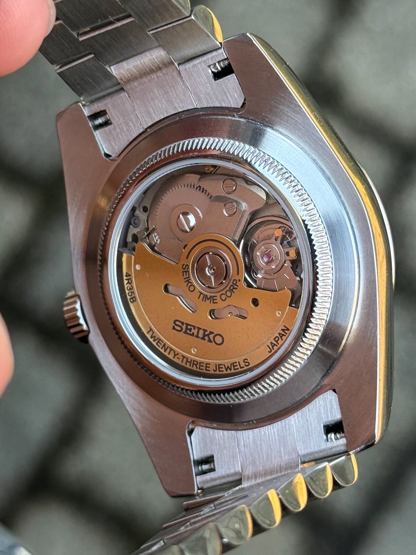 (På lager) Lightning "Blue Dial" President Mod