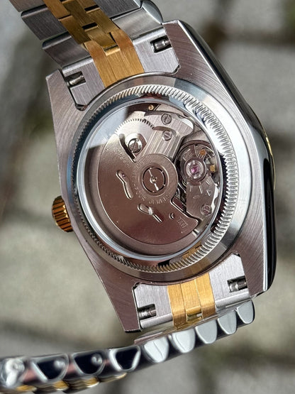 (På lager) Two Tone Datejust "Black Dial" 36mm Mod