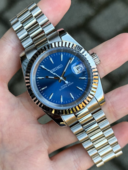 (På lager) Lightning "Blue Dial" President Mod