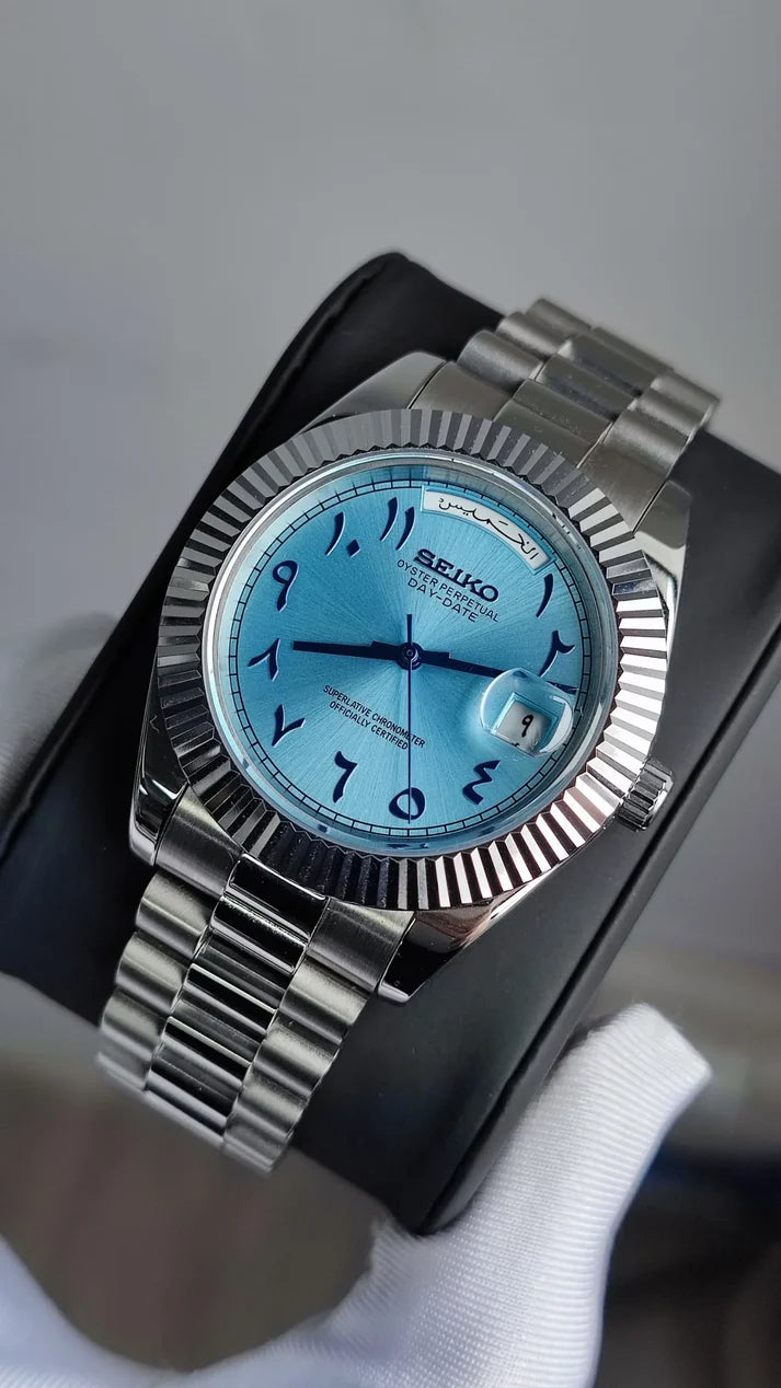 "Platinum Arabic" Day-Date Mod