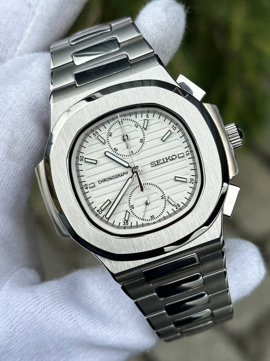 Nautilus "White Dial" Chronograph Mod