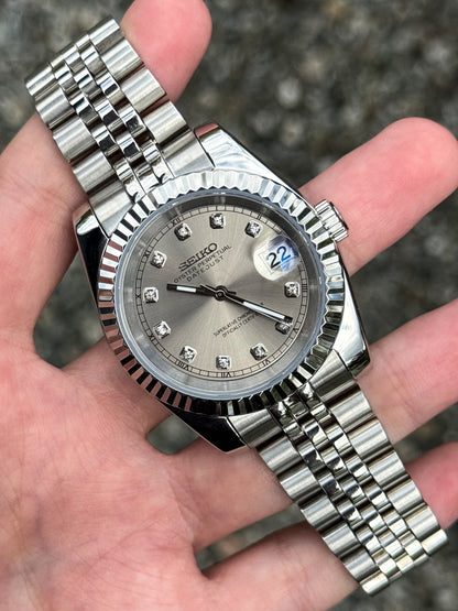 "Rhodium Diamond" Datejust Mod