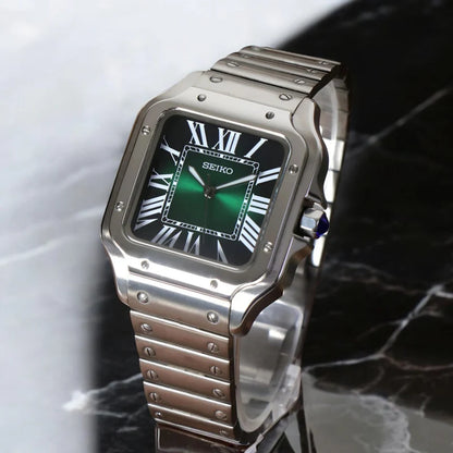 "Green Dial" Santos Mod