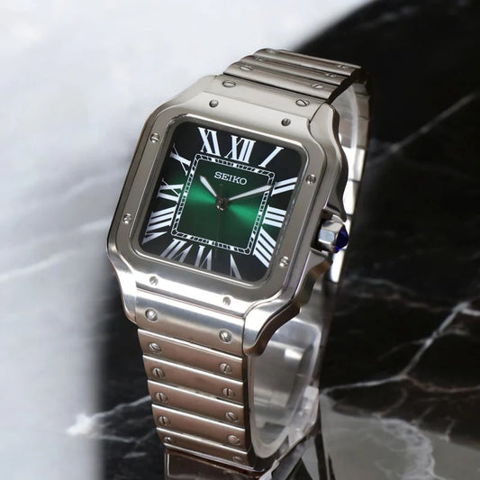 "Green Dial" Santos Mod