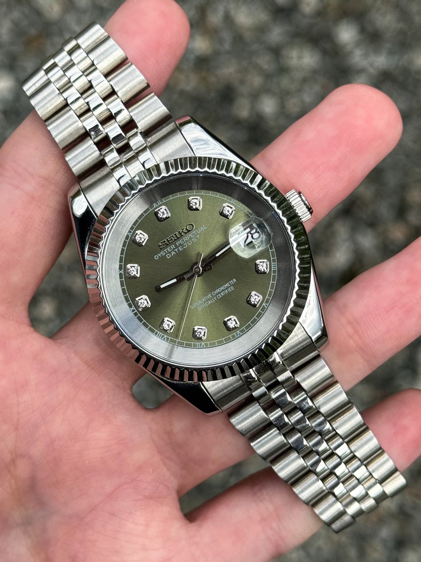 ’Olive Diamond’ Datejust Mod
