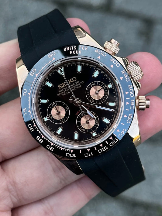 Rosegold "Black Dial" Daytona Mod