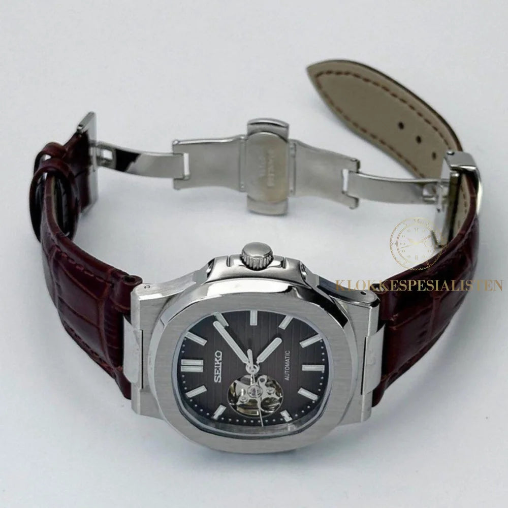 Brun skinnreim for Nautilus
