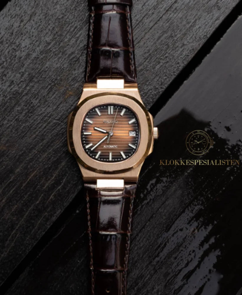Brun skinnreim for Nautilus