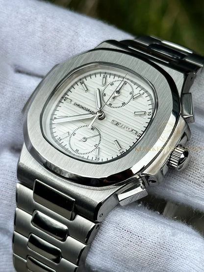 Nautilus ’White Dial’ Chronograph Mod