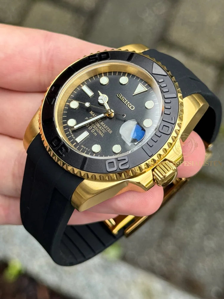(På lager) ’Gold’ Yacht-Master Rubber Mod