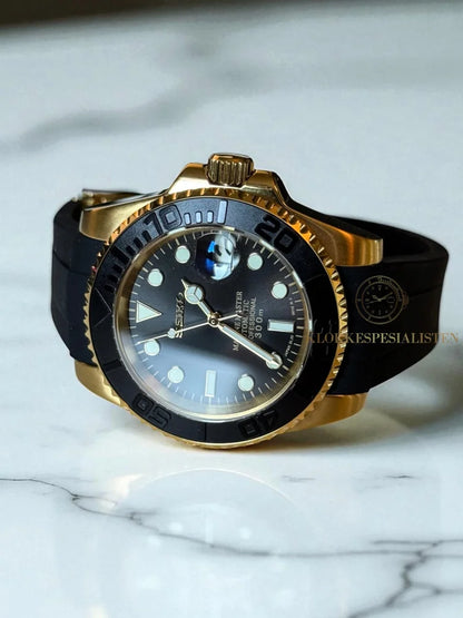 (På lager) ’Gold’ Yacht-Master Rubber Mod