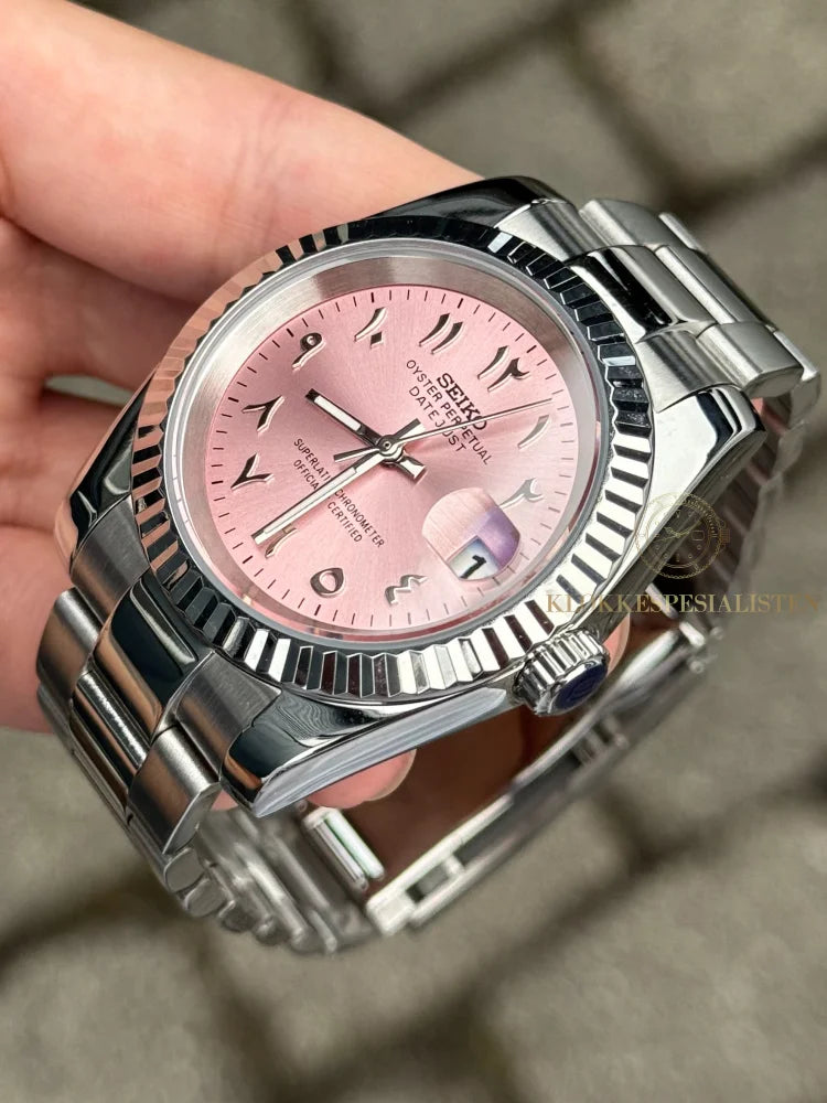 (På lager) Ladies ’Pink Arabic’ Datejust 40mm Mod