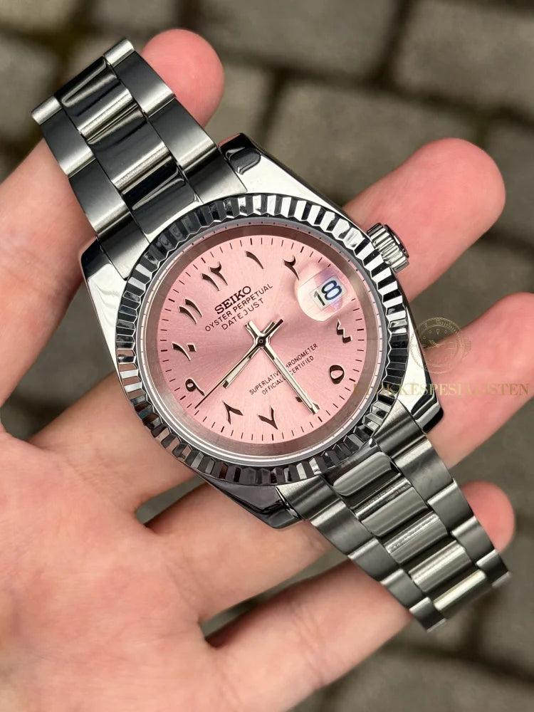 (På lager) Ladies ’Pink Arabic’ Datejust 40mm Mod