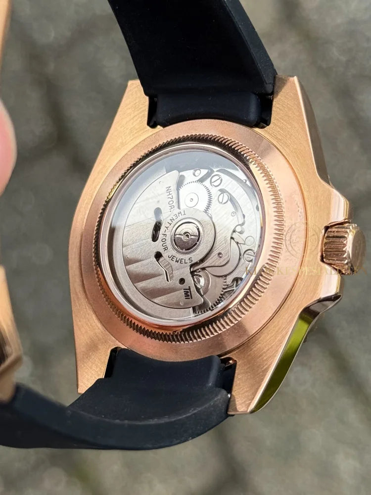 (På lager) Rosegold ’Skeleton’ Yacht-Master Mod