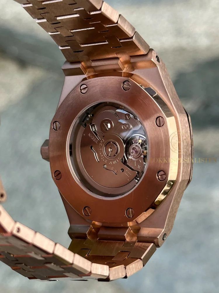 (På lager) Rosegold ’White Dial’ Royal Oak Mod